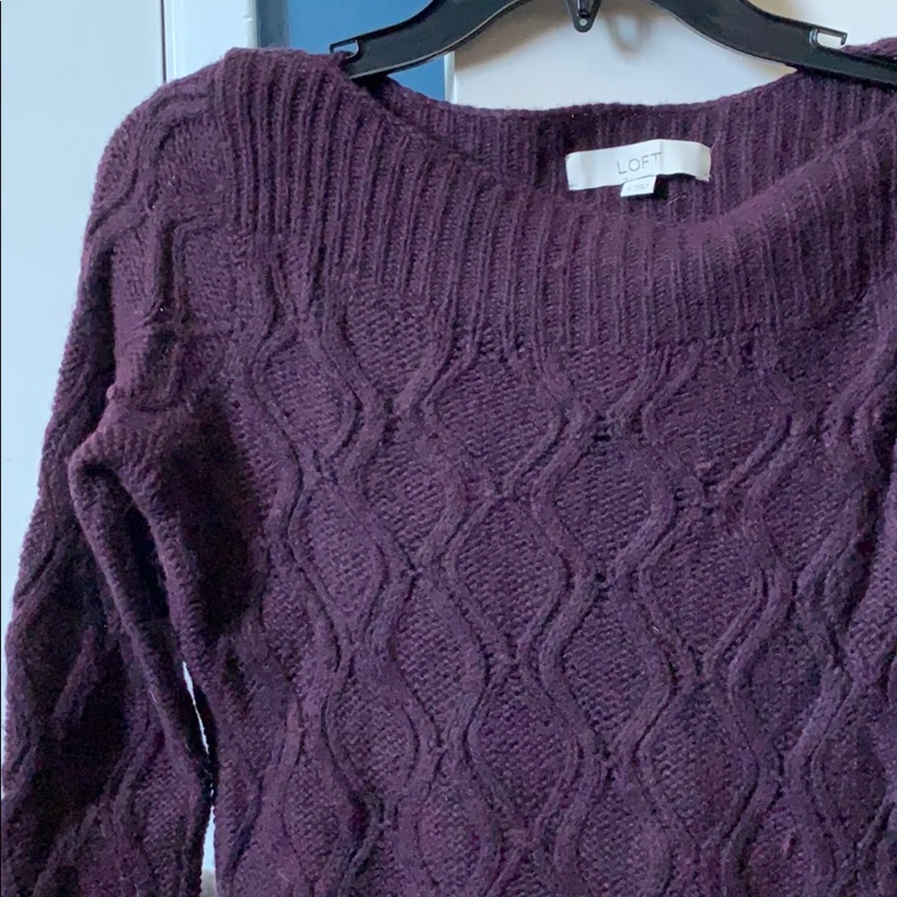 Loft purple sweater